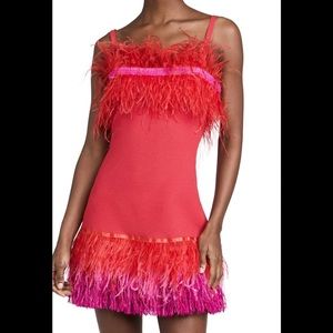 Staud Etta feather dress
